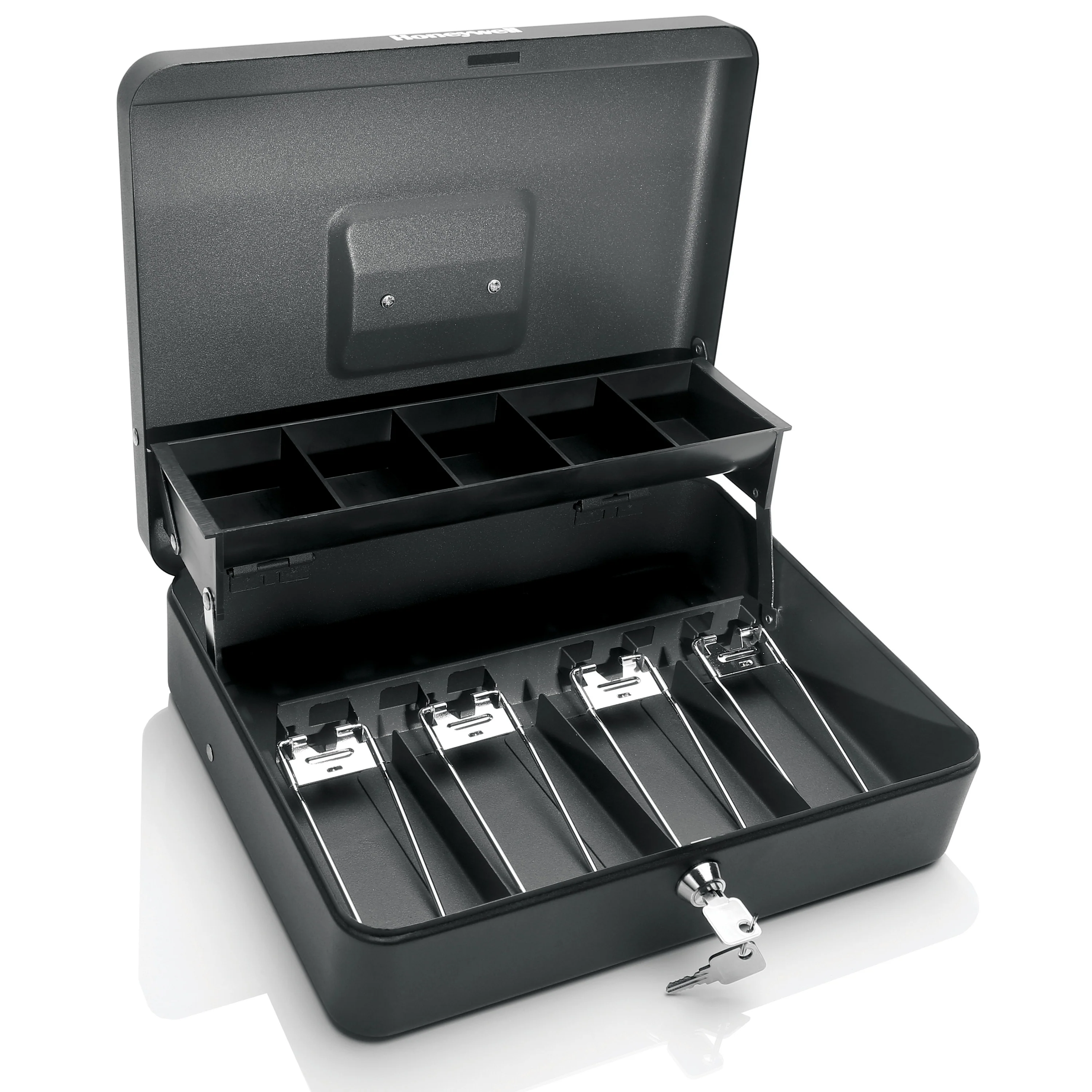 Honeywell 6213 Steel Tiered Cash Box with Key Lock