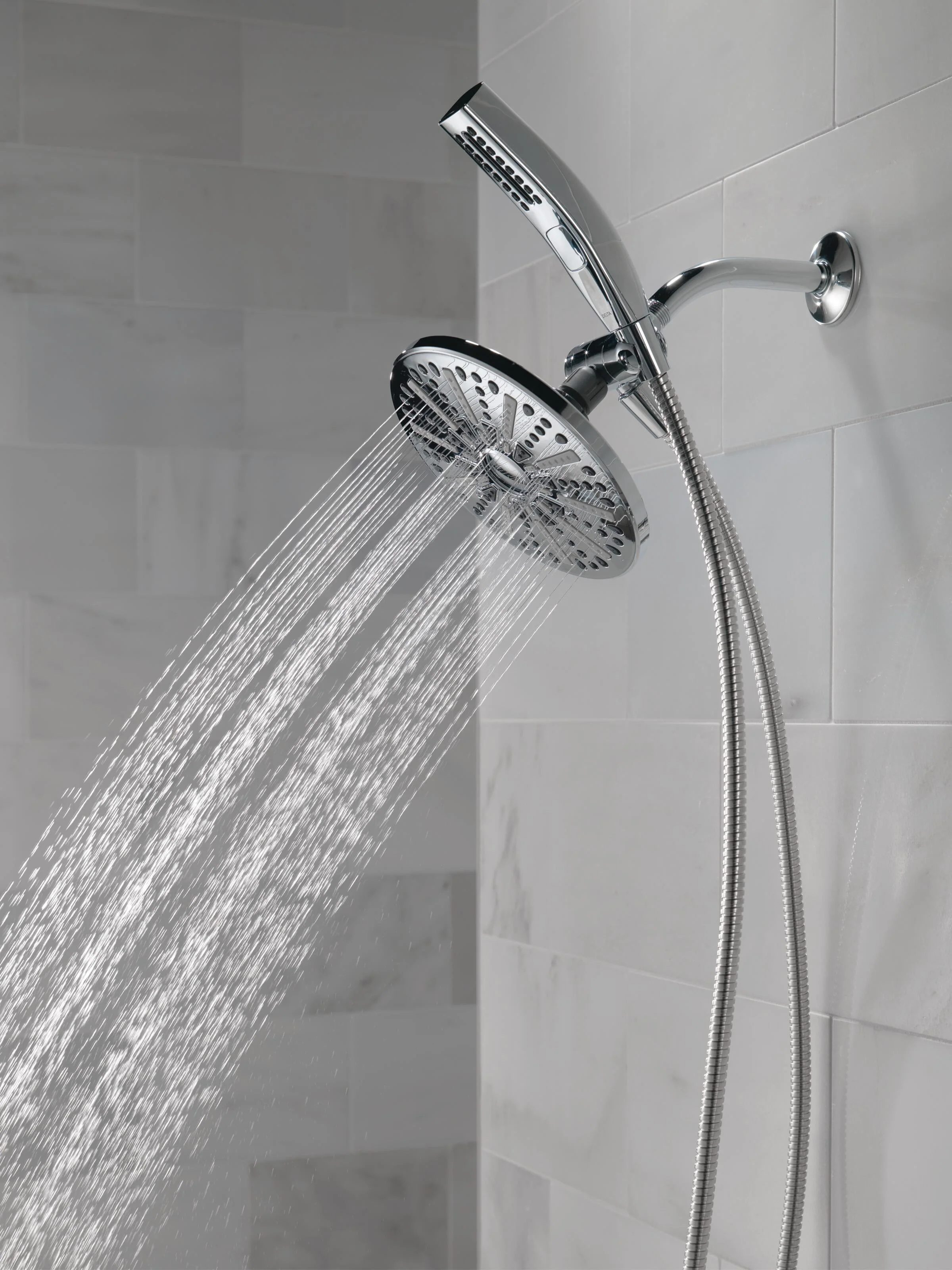 Shower Head and Hand 1.75 GPM 4-Setting 20% Less Water than the Industry Standard - Saving You Money