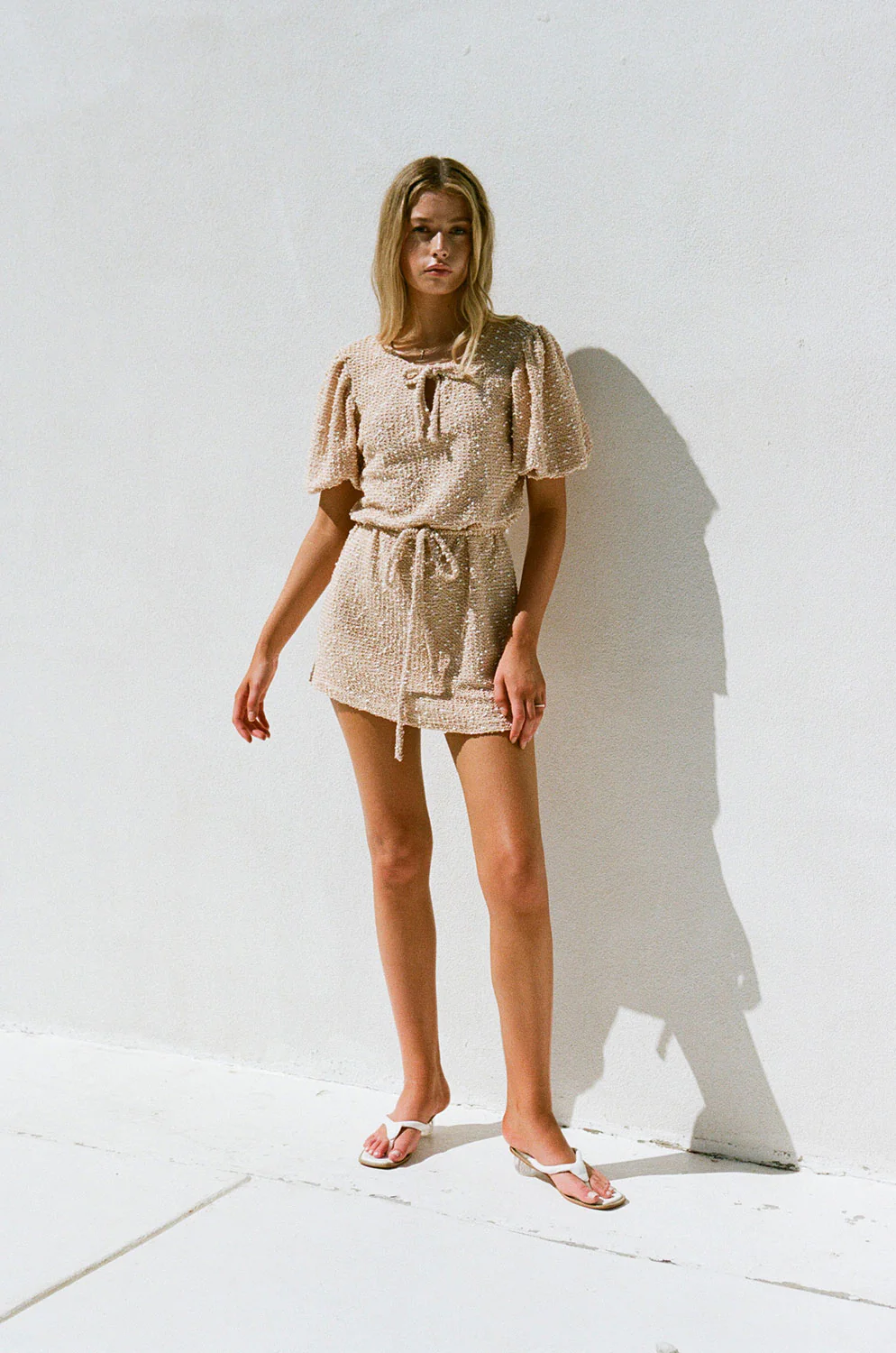 SAMPLE-Fae Dress - Tan