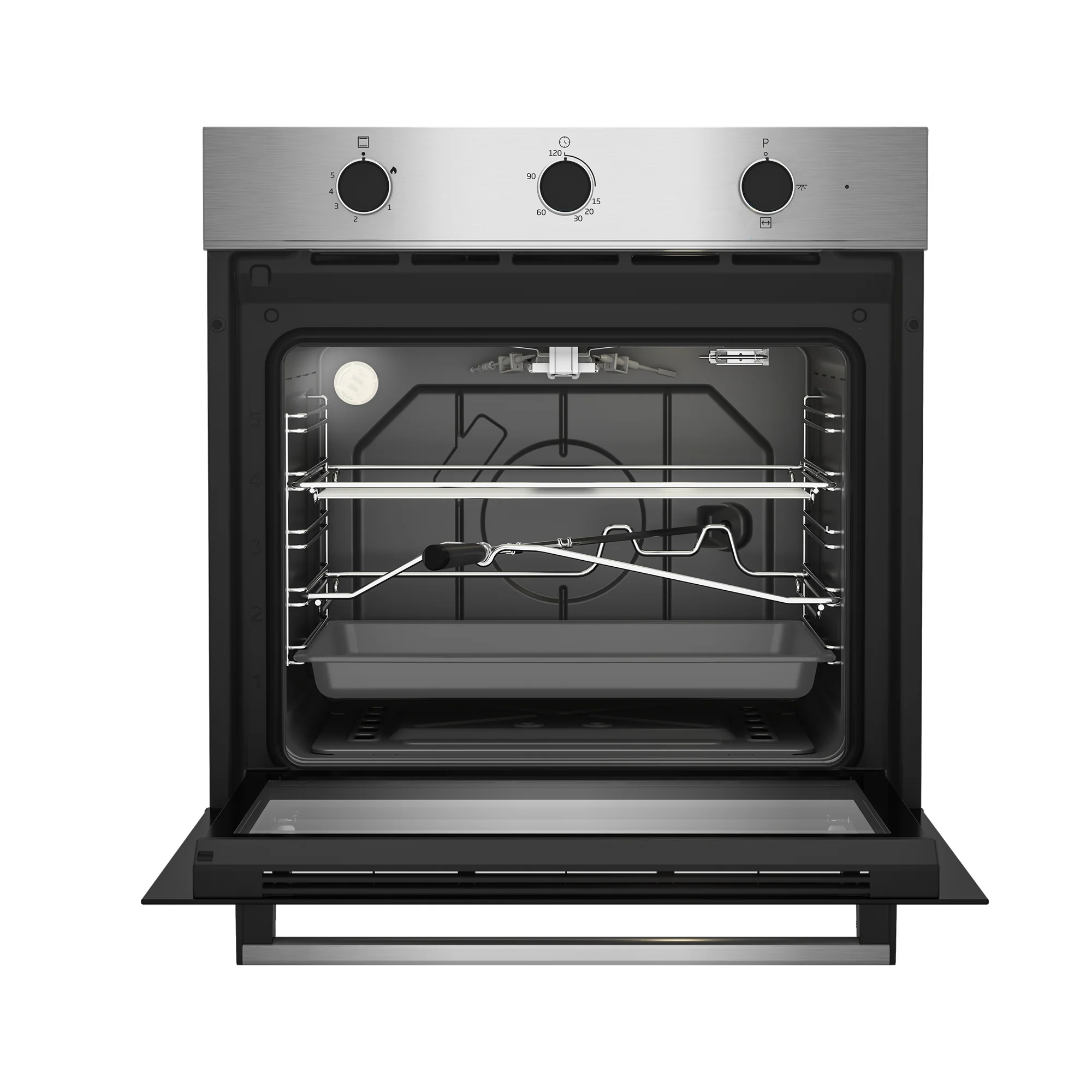 Beko 60cm Full Gas Oven Stainless Steel