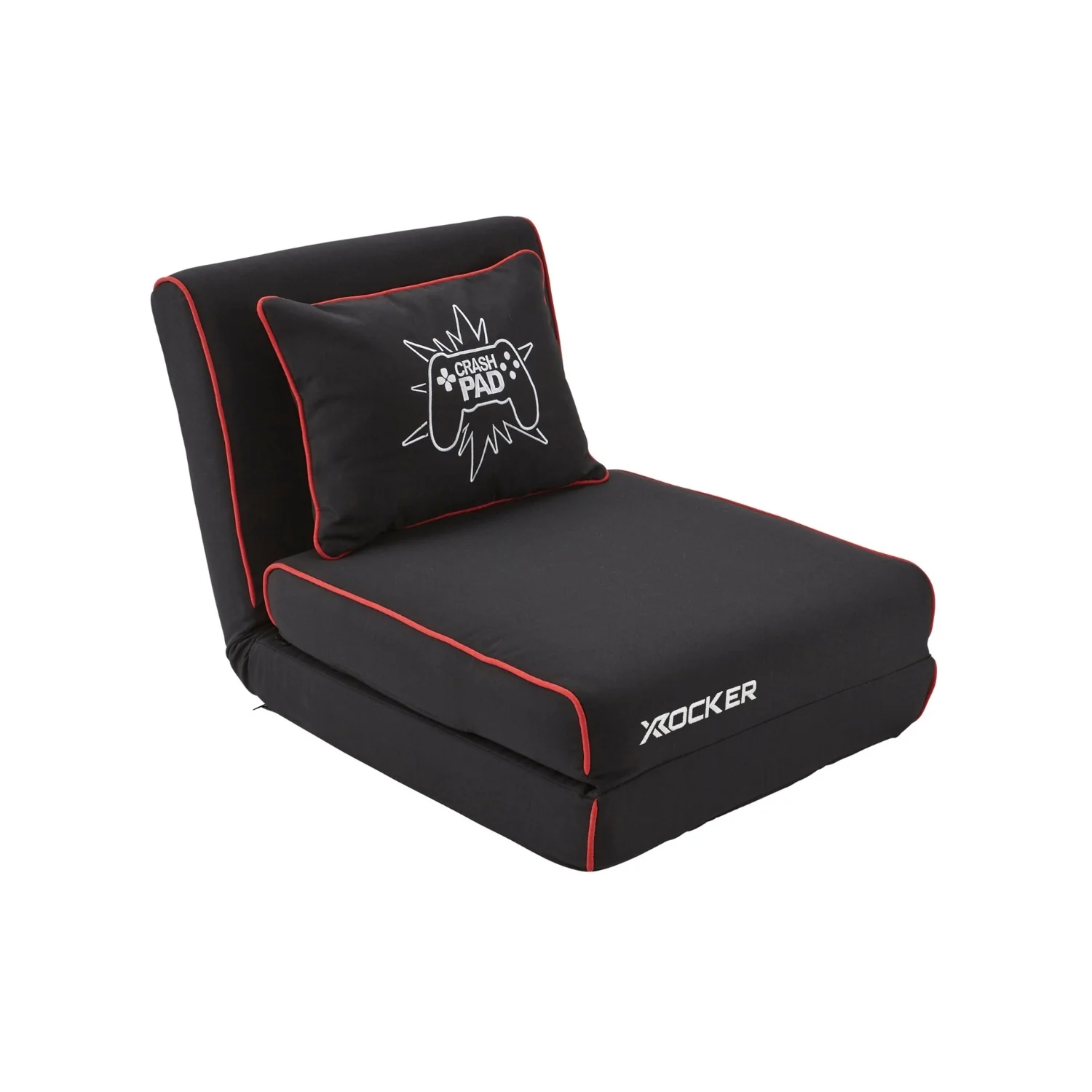 Crash Pad Jr Foldable Z Bed Mattress and Gaming Chair - Black