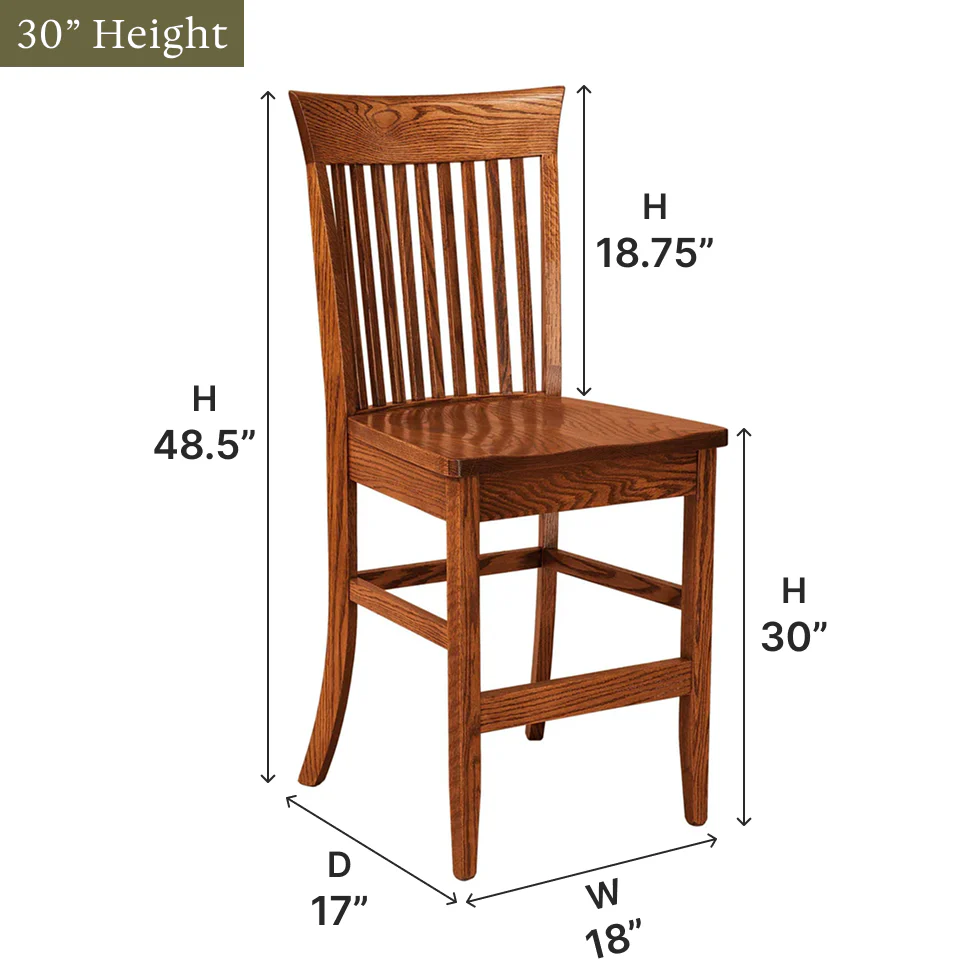 Amish Carlisle Bar Chair