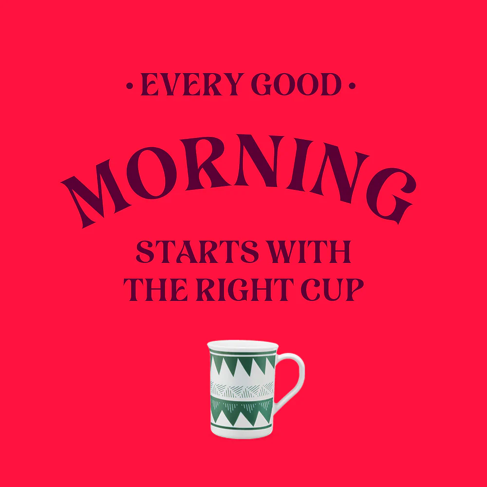 Larah by Borosil Tri Wave Mug, 350ml