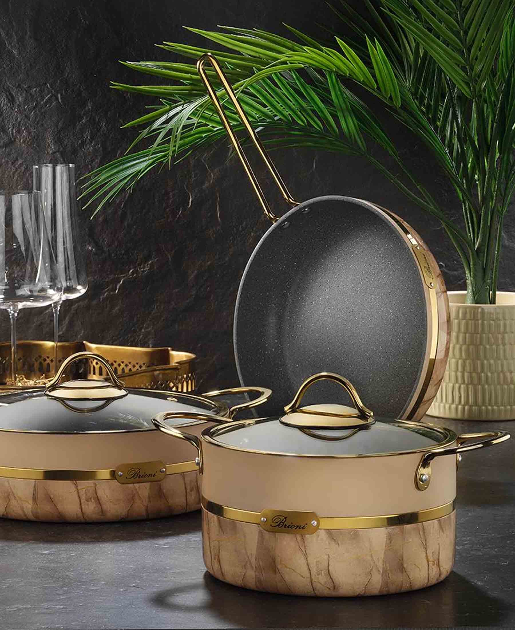 Brioni Selection 28cm Granite Fry Pan - Beige