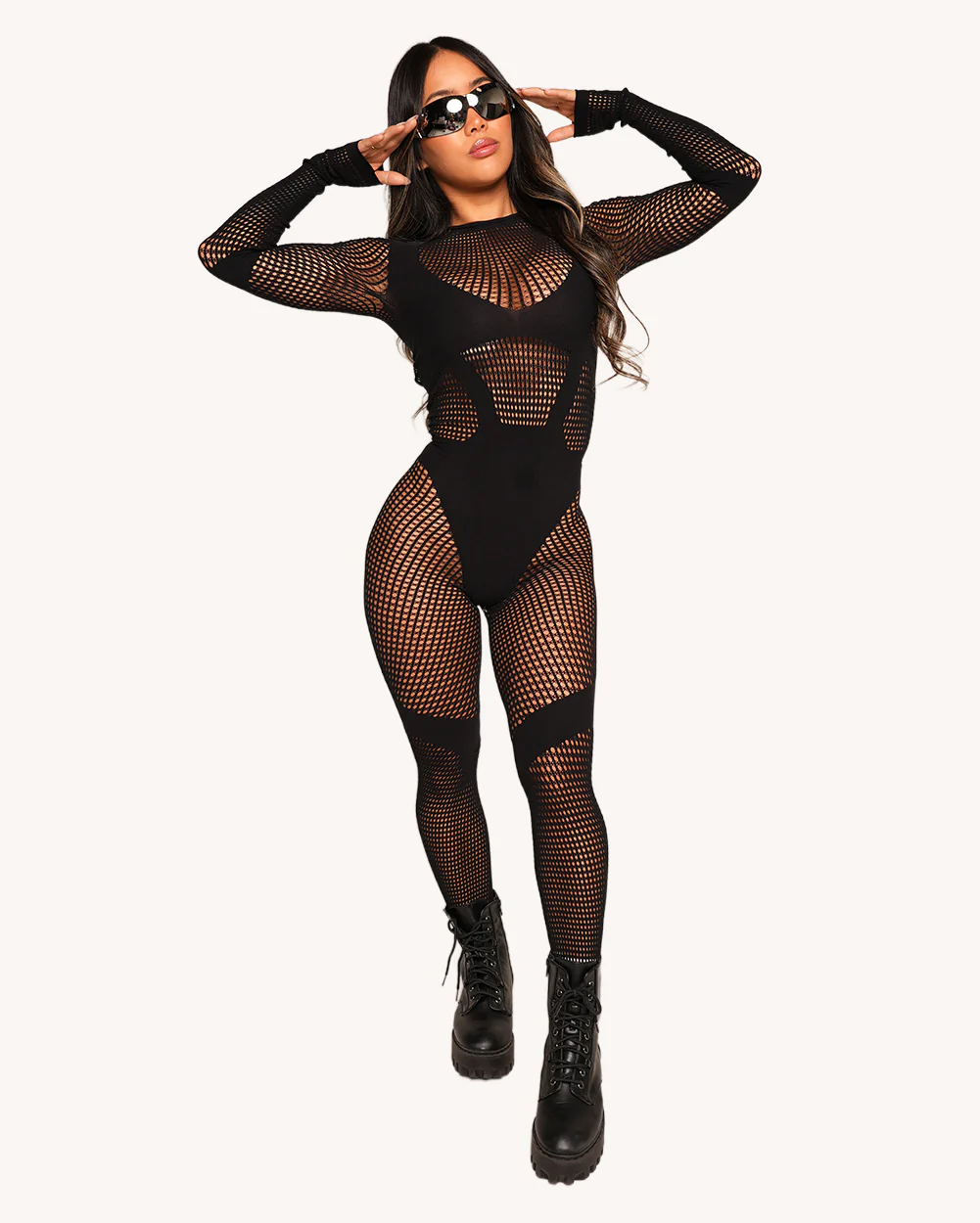 Techno Brat Long-Sleeve Jumpsuit