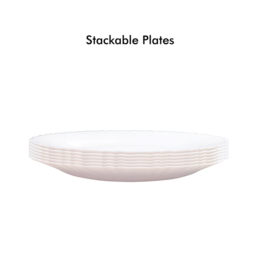 Larah by Borosil Brand Logo 19 pc Dinner Set