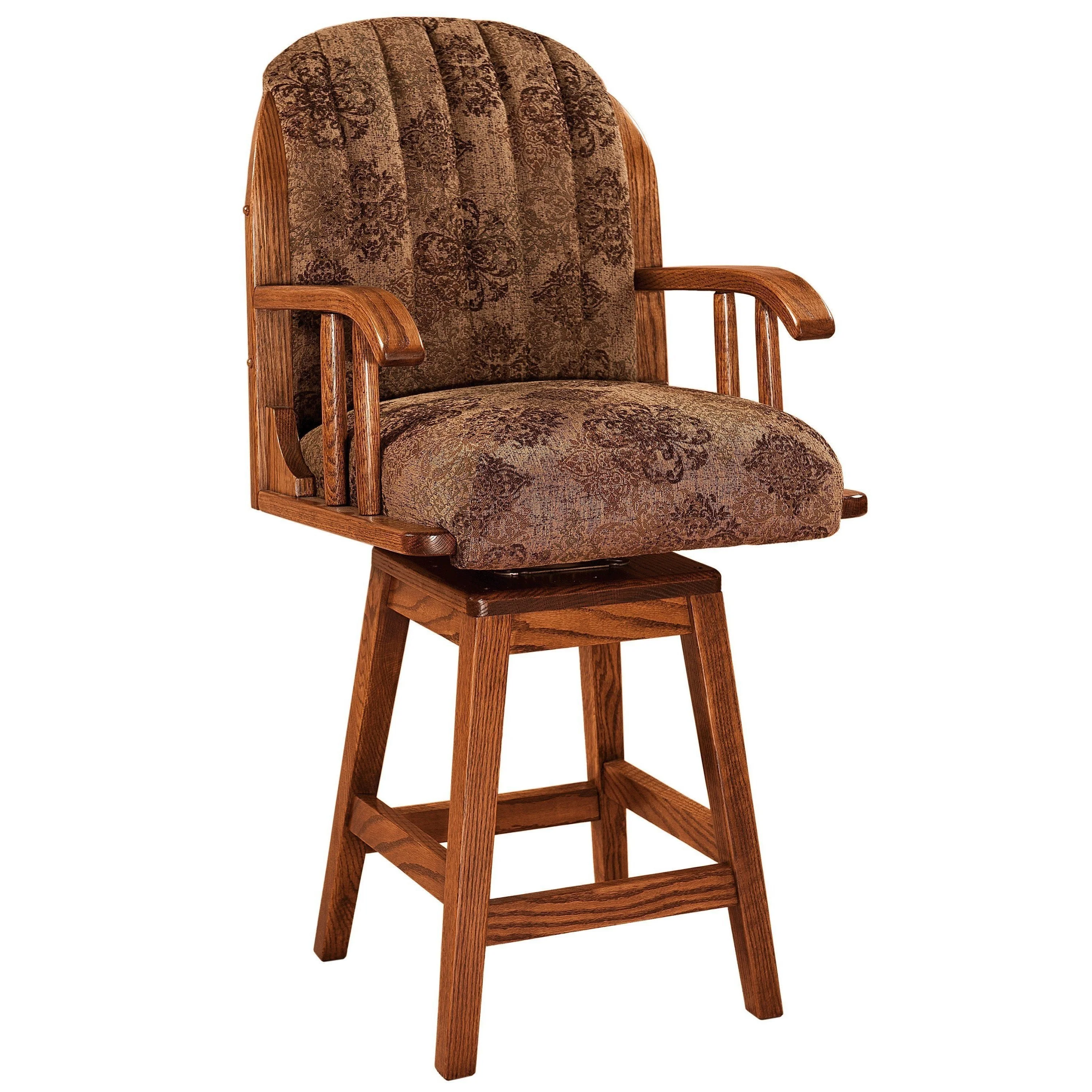 Amish Delray Swivel Bar Chair