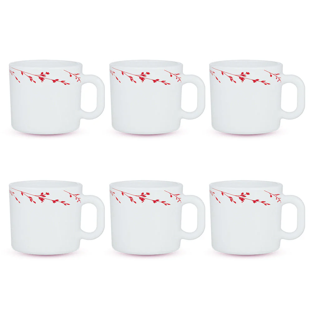 Larah by Borosil Vintage Mug Set, 240ml x 2
