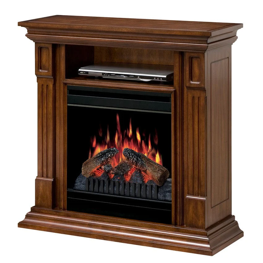 Deerhurst Burnished Walnut Electric Fireplace Media Center