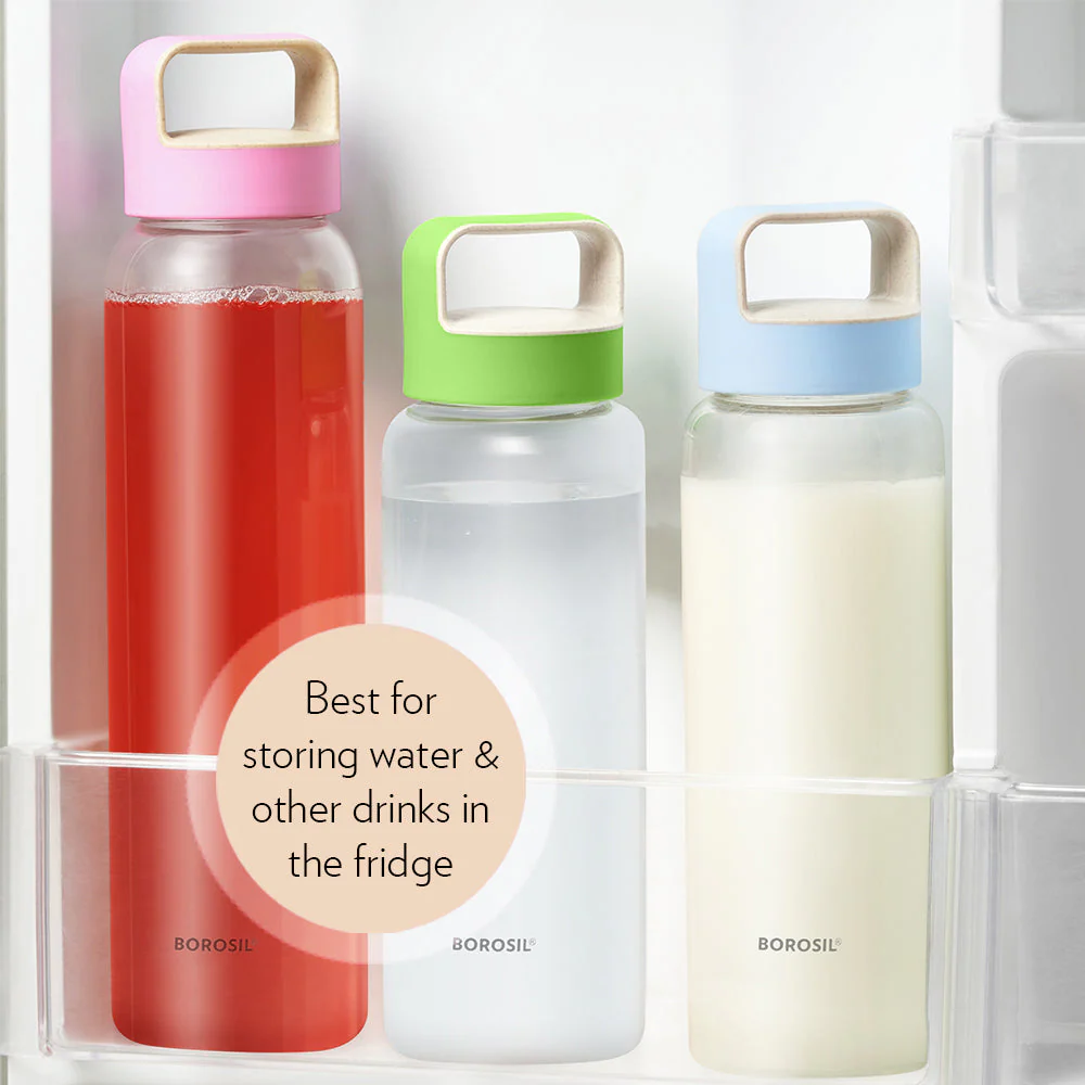 Crysto Wide Mouth Clear Glass Bottle