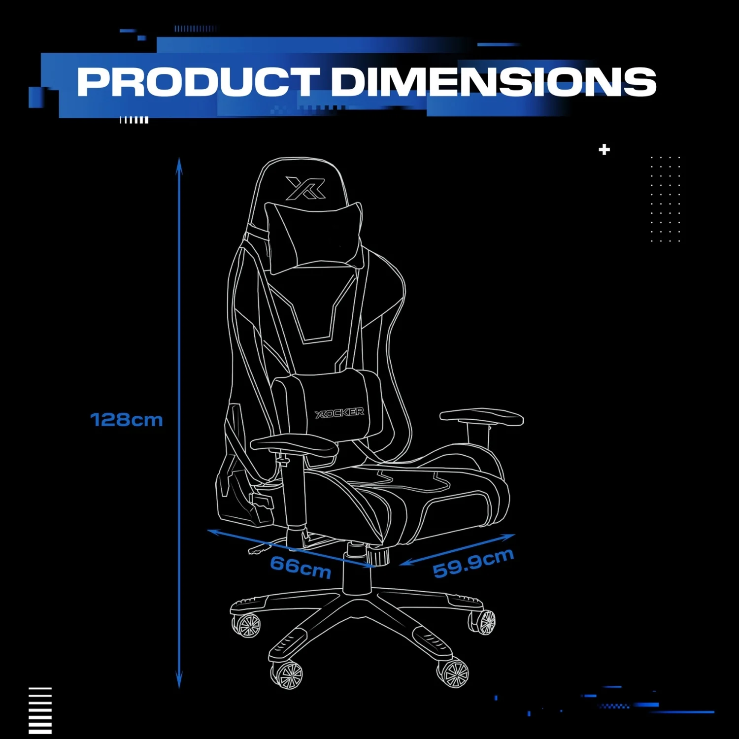 Agility eSport Ergonomic Gaming Chair - Black / Blue