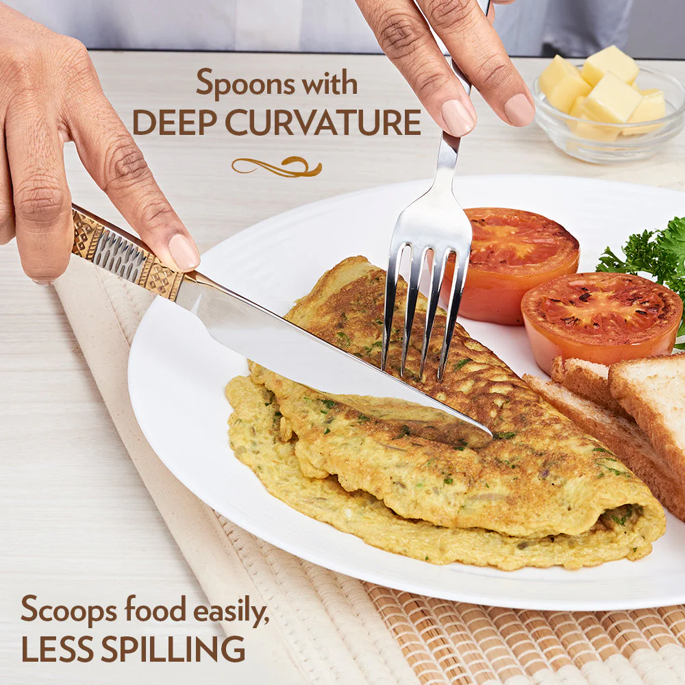 Borosil Gold Butter Knife, Set of 2-21 cm