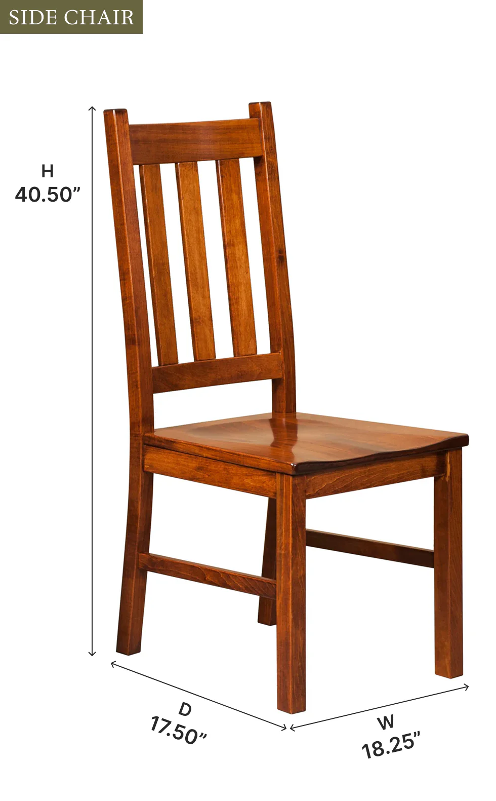 Amish Denver Dining Chair - Quick Ship