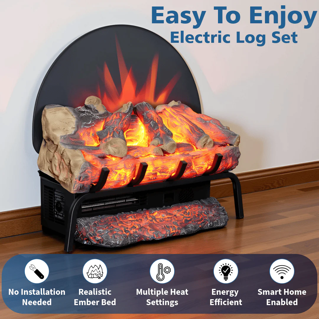 BurnBrite 22 Inch Smart Electric Log Insert