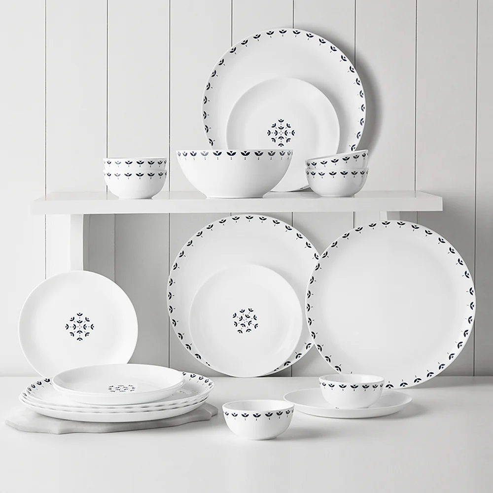Larah by Borosil Fabula Dinner Set, 19 pc