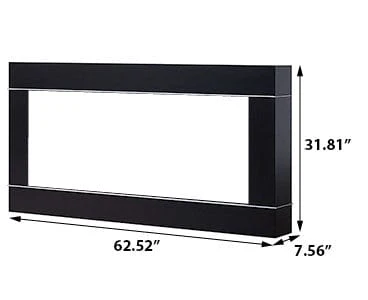 Dimplex 50-In Cohesion Black Wall Mount Electric Fireplace