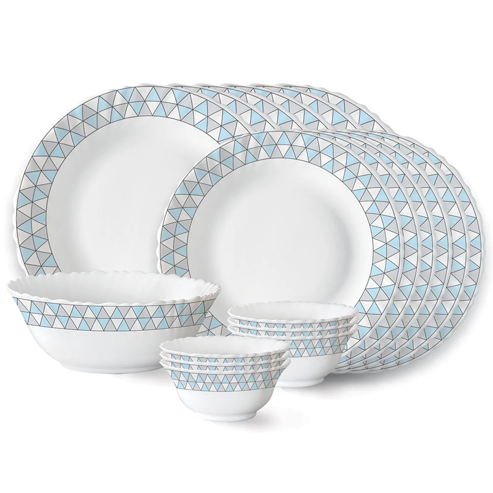 Larah by Borosil Weave Dinner Set, 27 pc