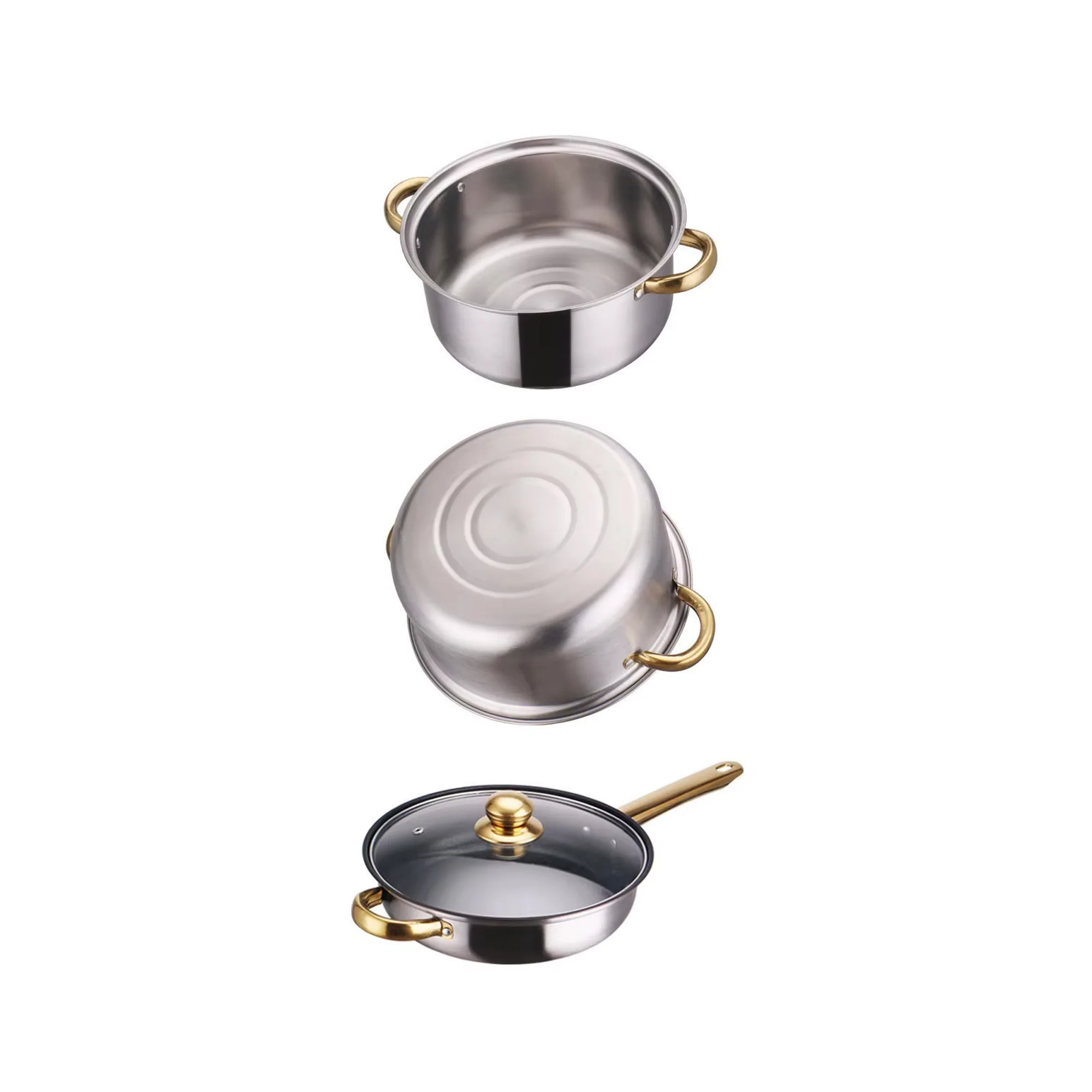 12 Piece Stainless Steel Cookware Set