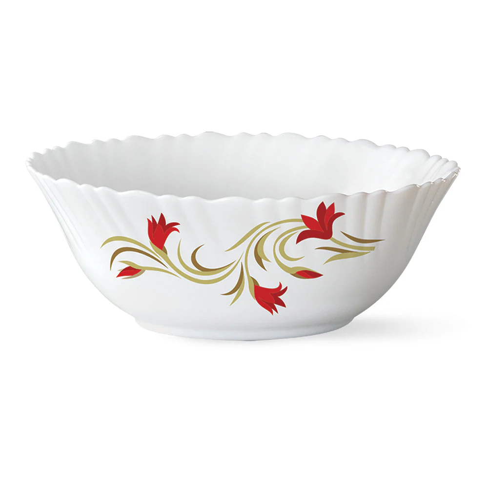 Red Lily Serving Bowl, 8