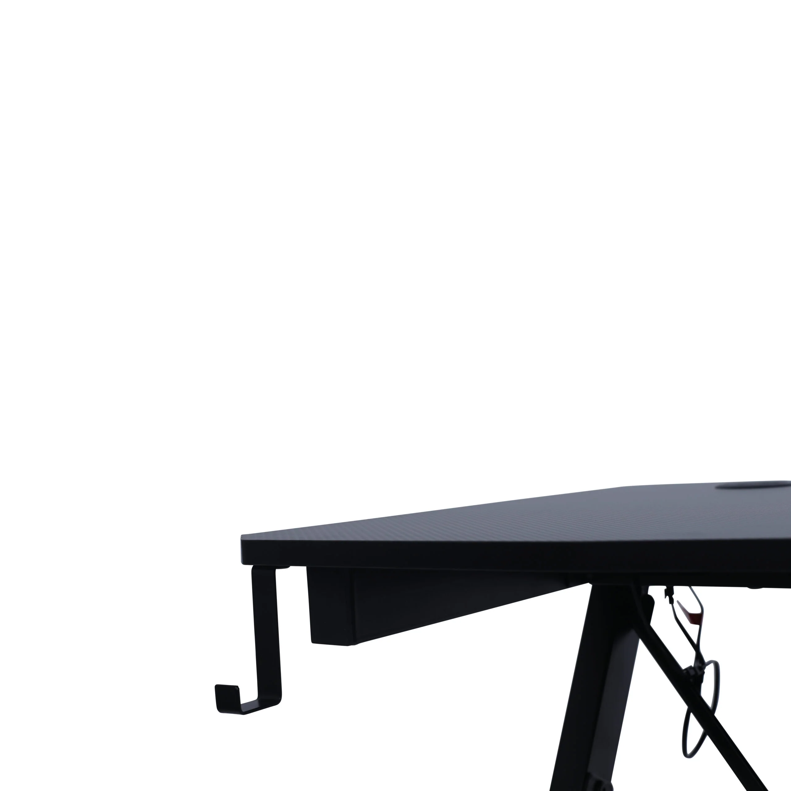 Neo LED Ergonomic Gaming Desk with Cup Holder and Cable Management