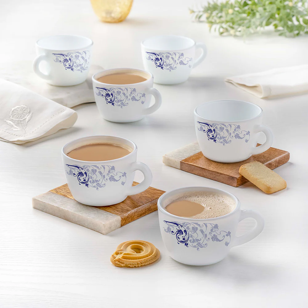 Larah By Borosil Blue Eve Cup Set