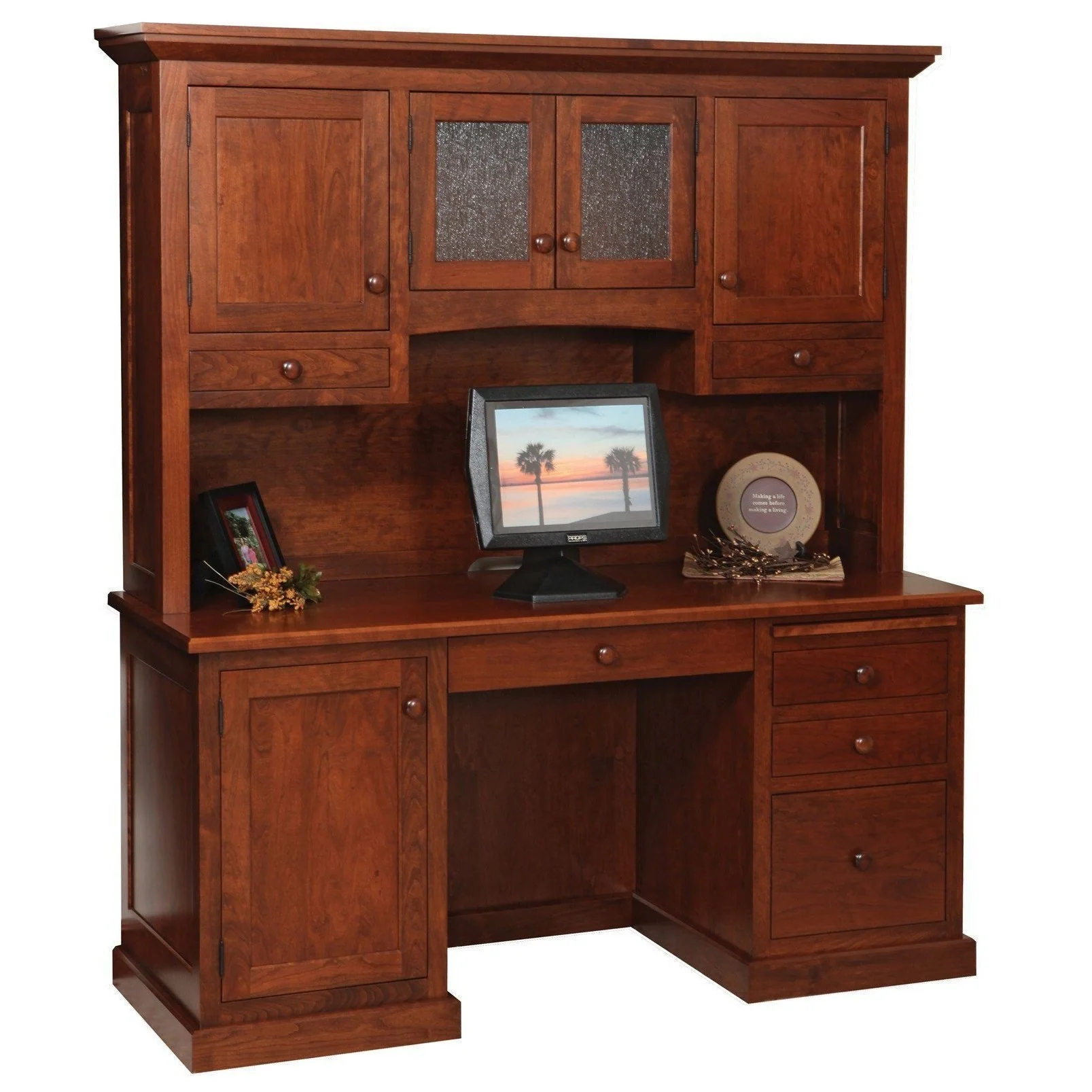 Amish Homestead Credenza & Hutch