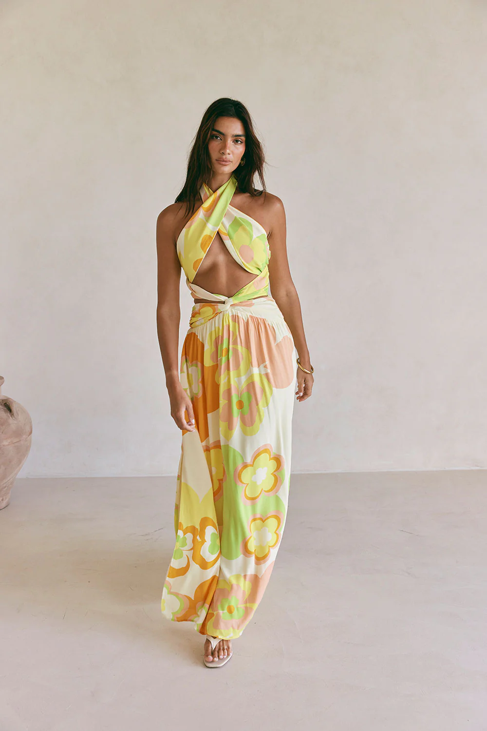 SAMPLE-Jorah Maxi Dress - Retro Bloom