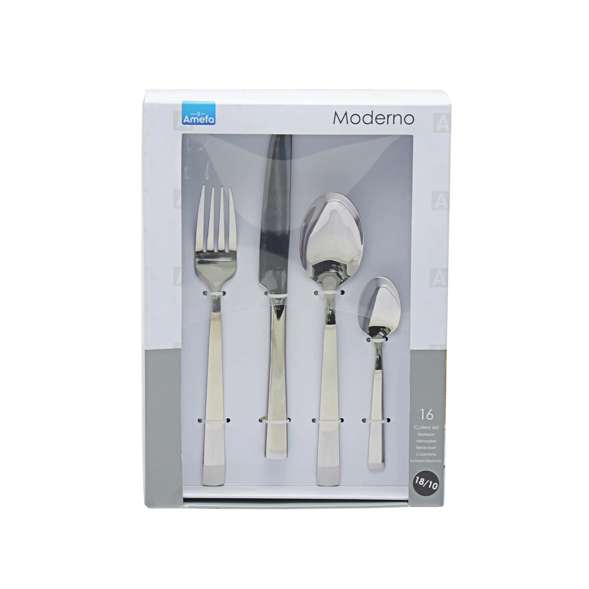 Amefa Moderno 16 Piece Cutlery Set - Silver