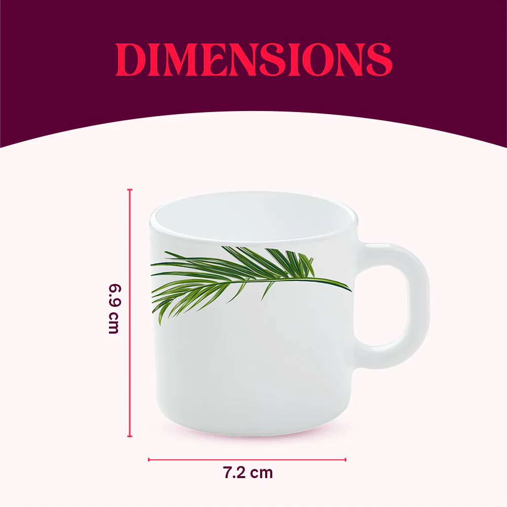 Crescent Mug Set, 180ml x 6