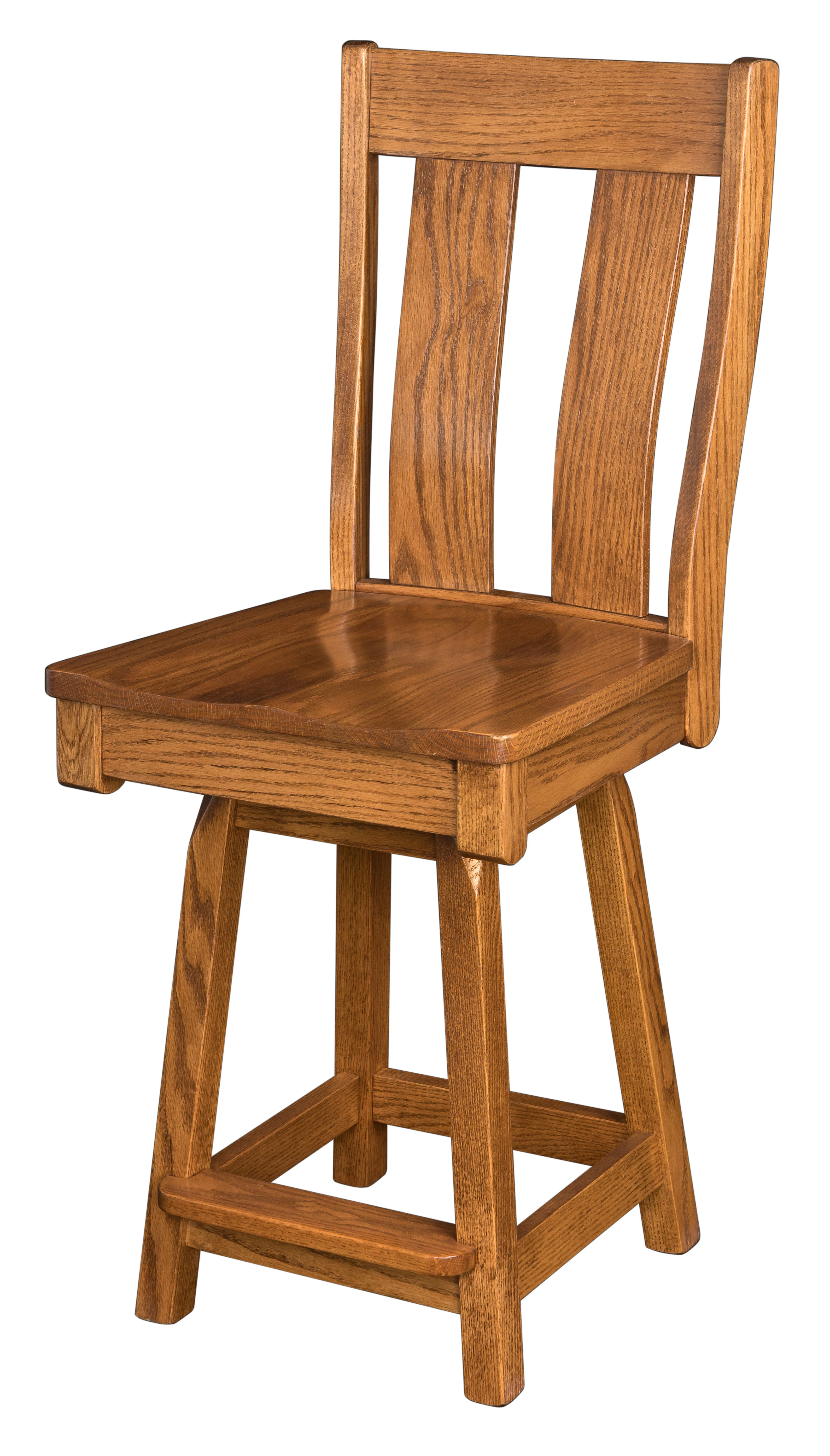 Amish Garrison Swivel Bar Chair