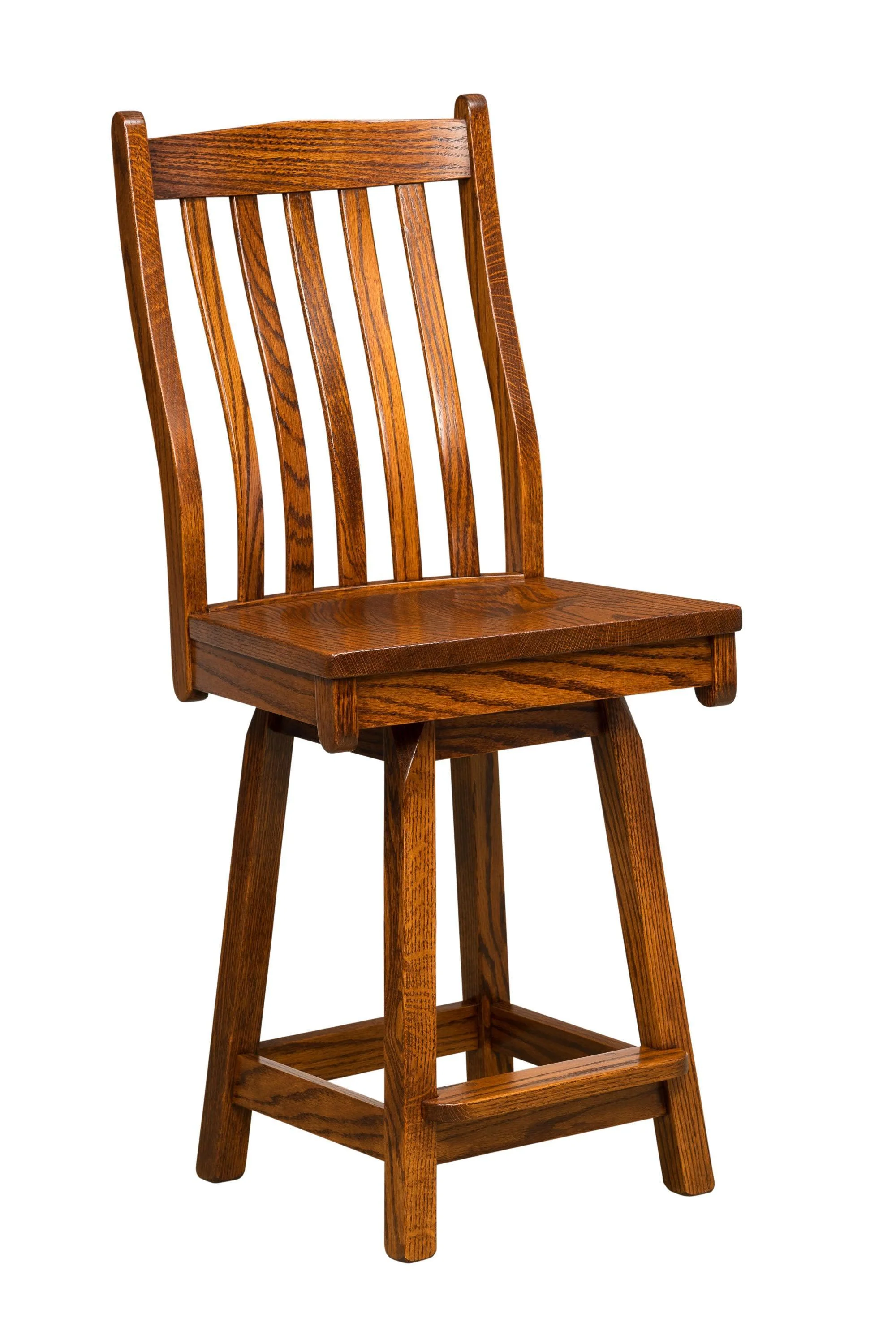 Amish Lincoln Swivel Bar Chair