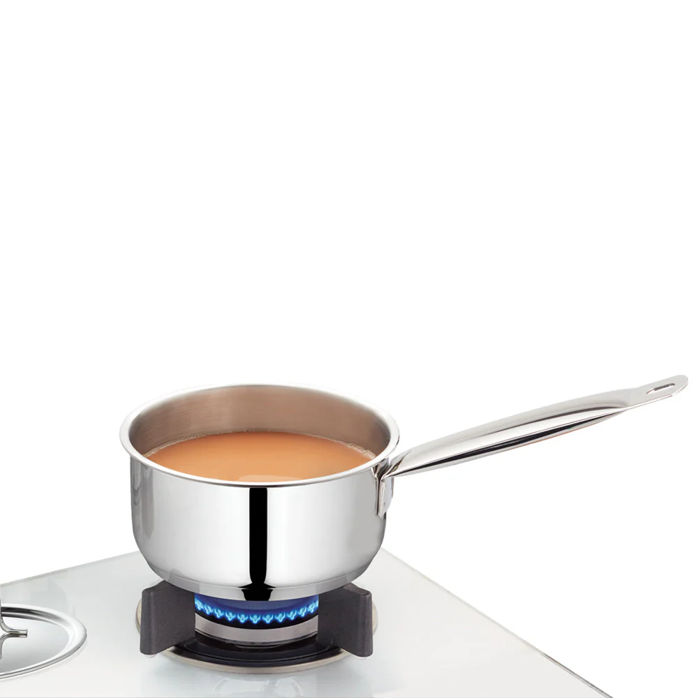 Borosil Cookfresh SS Saucepan + Lid, 2.2L