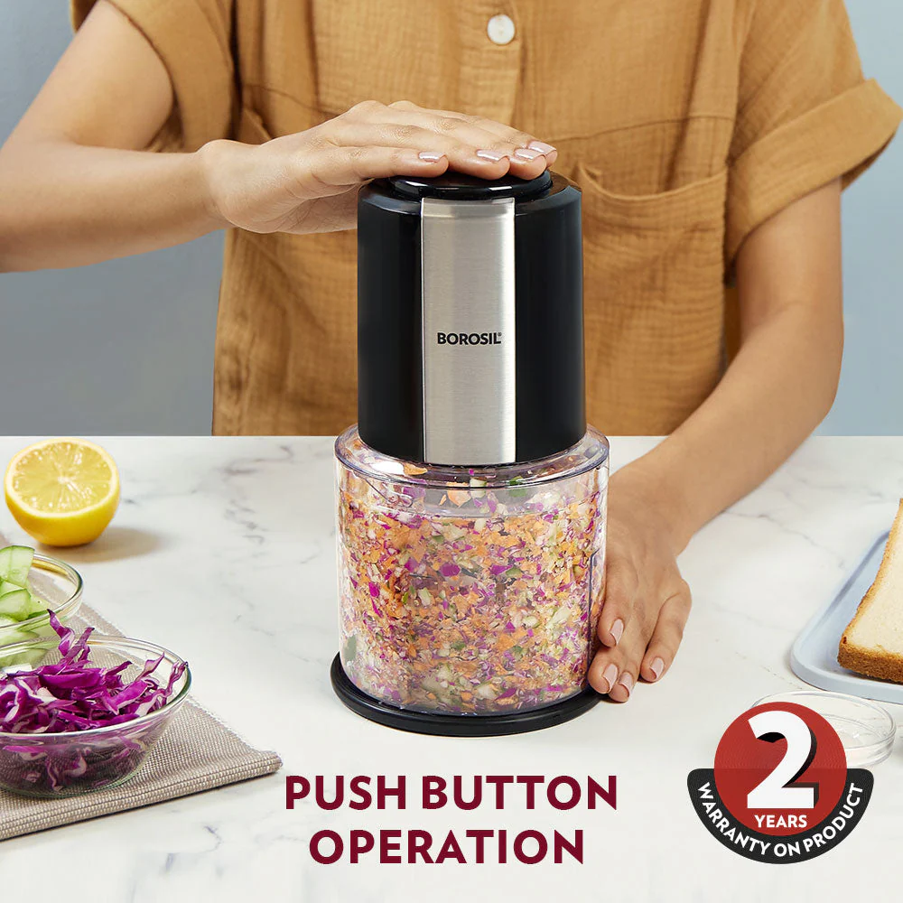 Borosil Chef Delite Chopper with Dual Blade