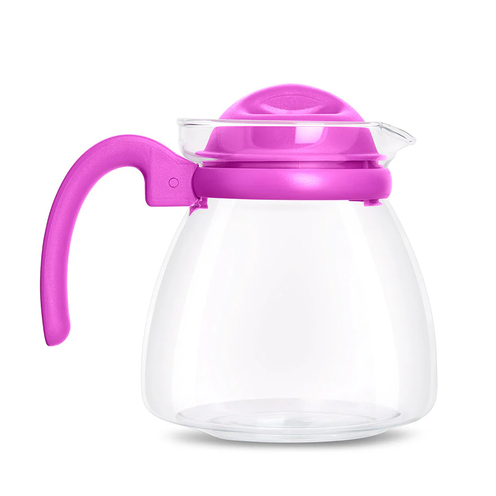 Borosil Carafe w Strainer, Pink (IM)