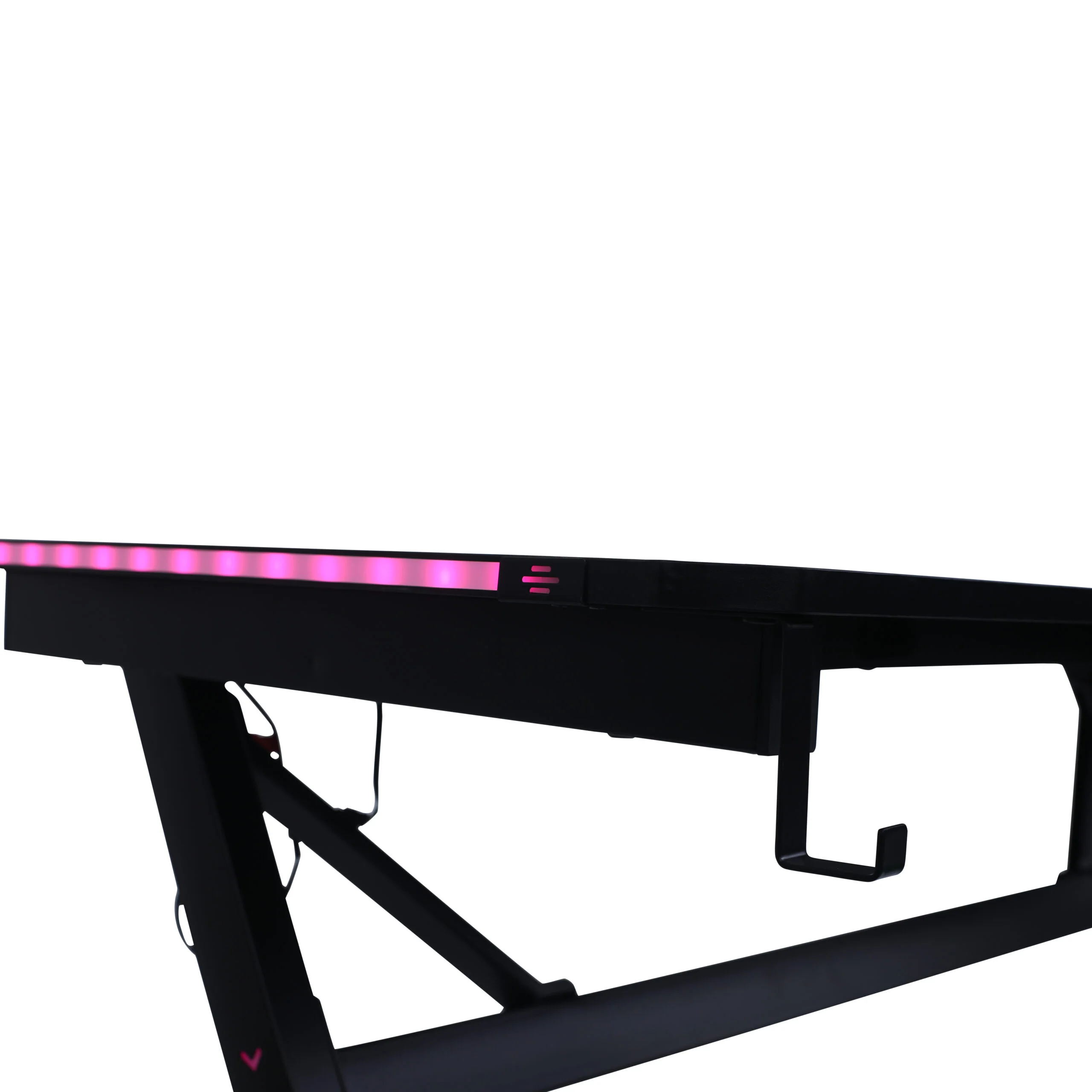 Neo LED Ergonomic Gaming Desk with Cup Holder and Cable Management