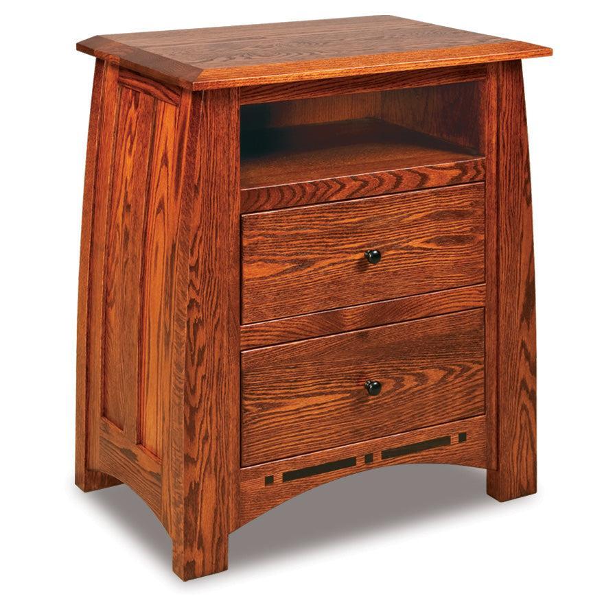 Amish Boulder Creek Two Drawer Nightstand