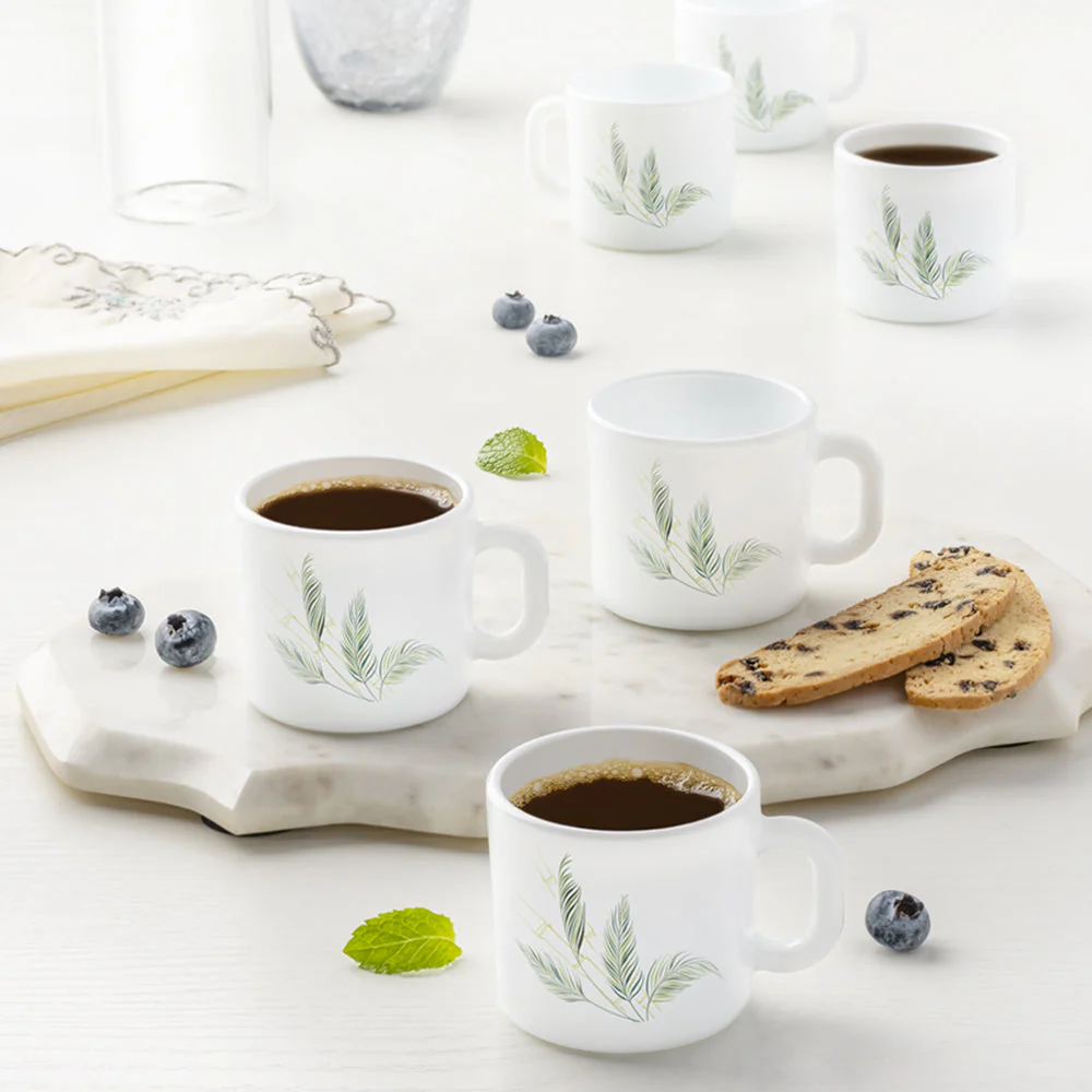 Larah by Borosil Breeze Mug Set, 240ml x 2