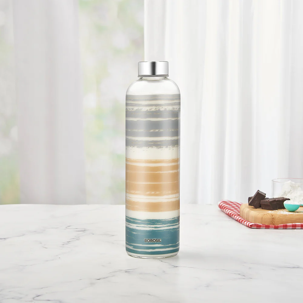 Crysto Narrow Mouth Glance Glass Bottle