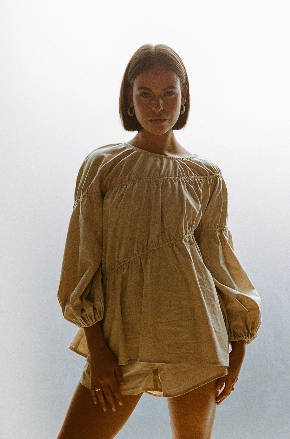 SAMPLE-Akel Top - Tan