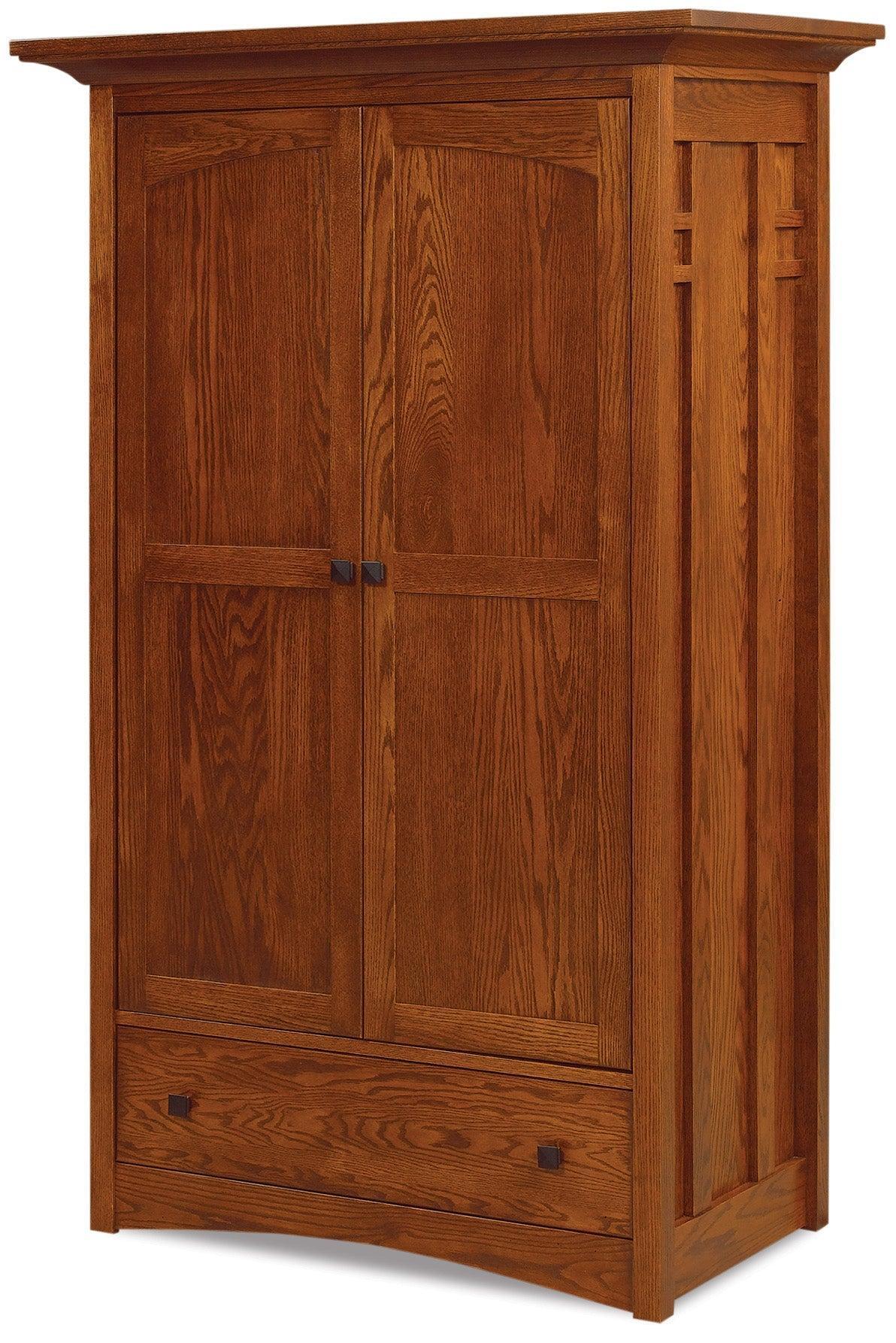Amish Kascade One Drawer Two Door Wardrobe Armoire