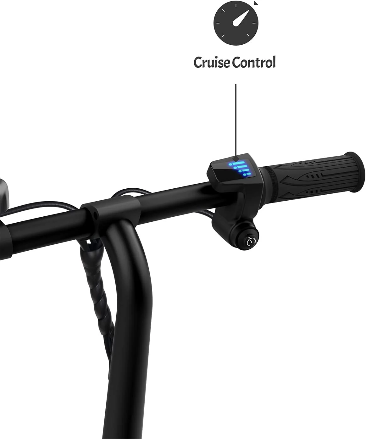 Folding Electric Ride On, Easy-Folding Built-In Carrying Handle, Lightweight Frame, LED Headlight, Rechargeable Battery, Ages 12+