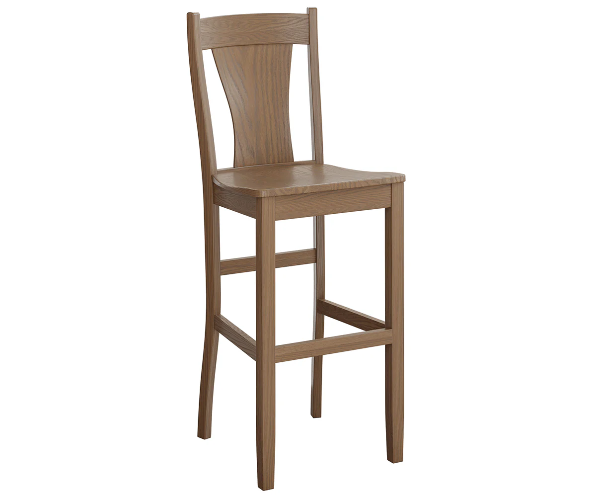 Amish Ashville Stationary Bar Chair