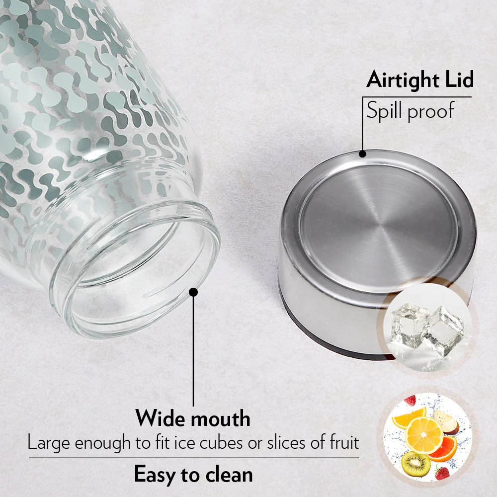 Crysto Wide Mouth Vista Glass Bottle