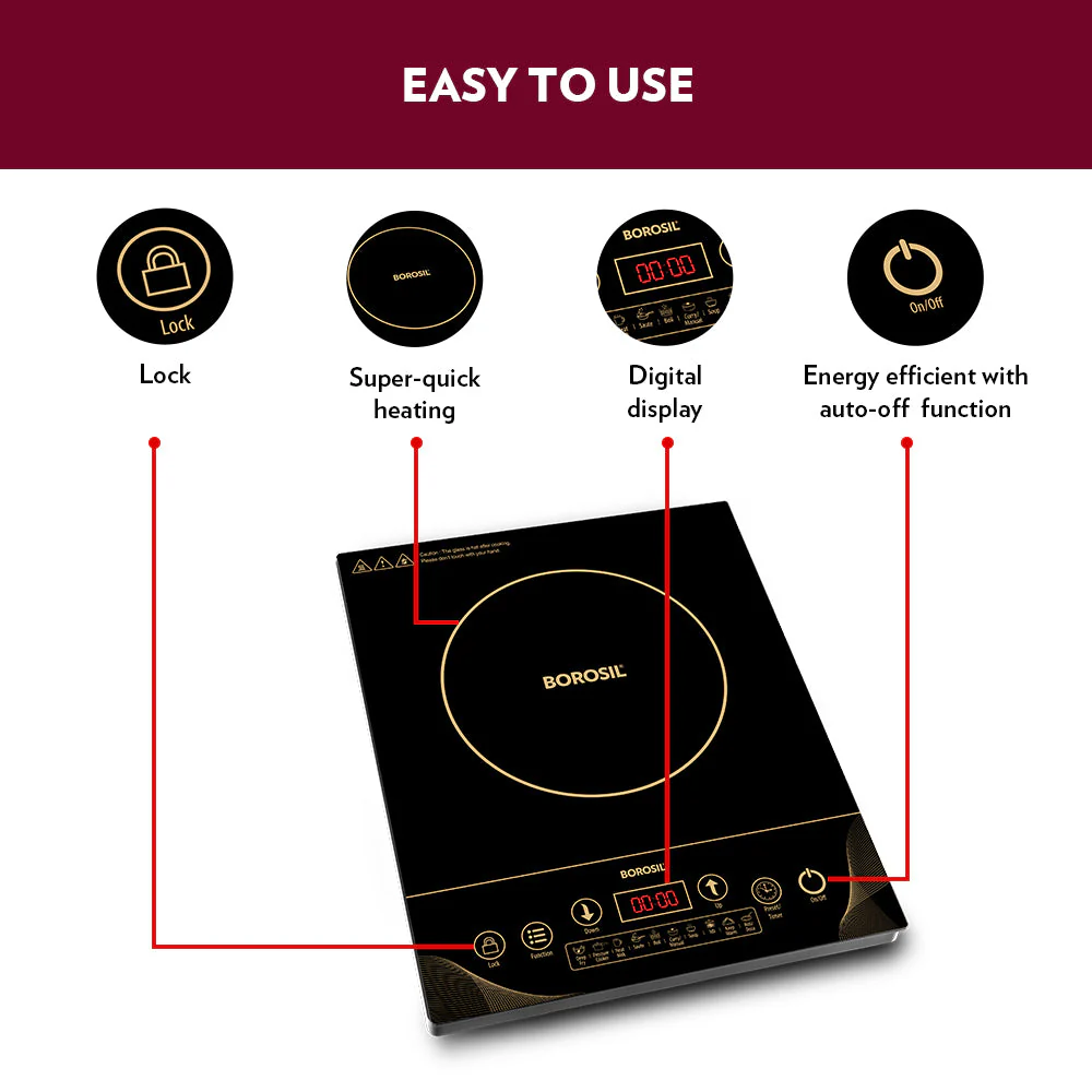 Borosil SmartKook Induction Cooktop TC14