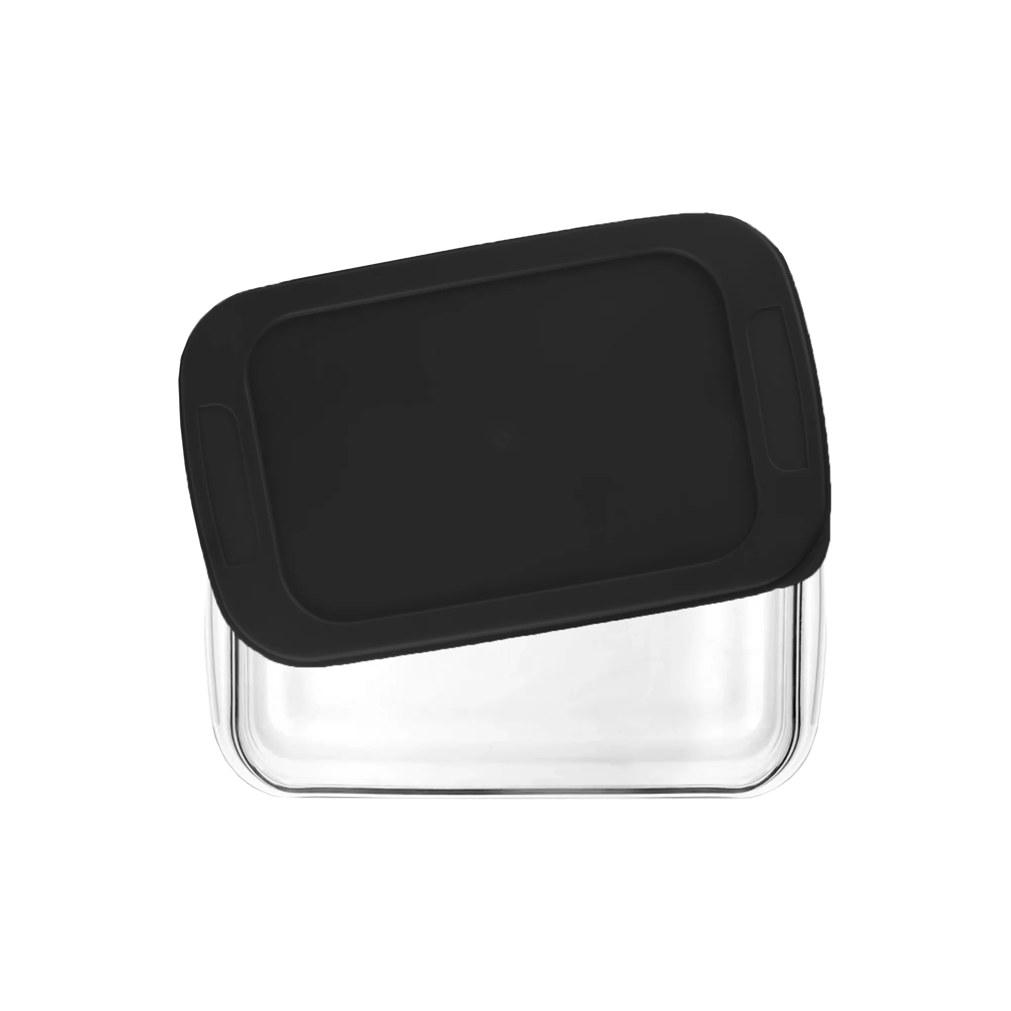 CH 3Lt Rectangular Glass Casserole Black