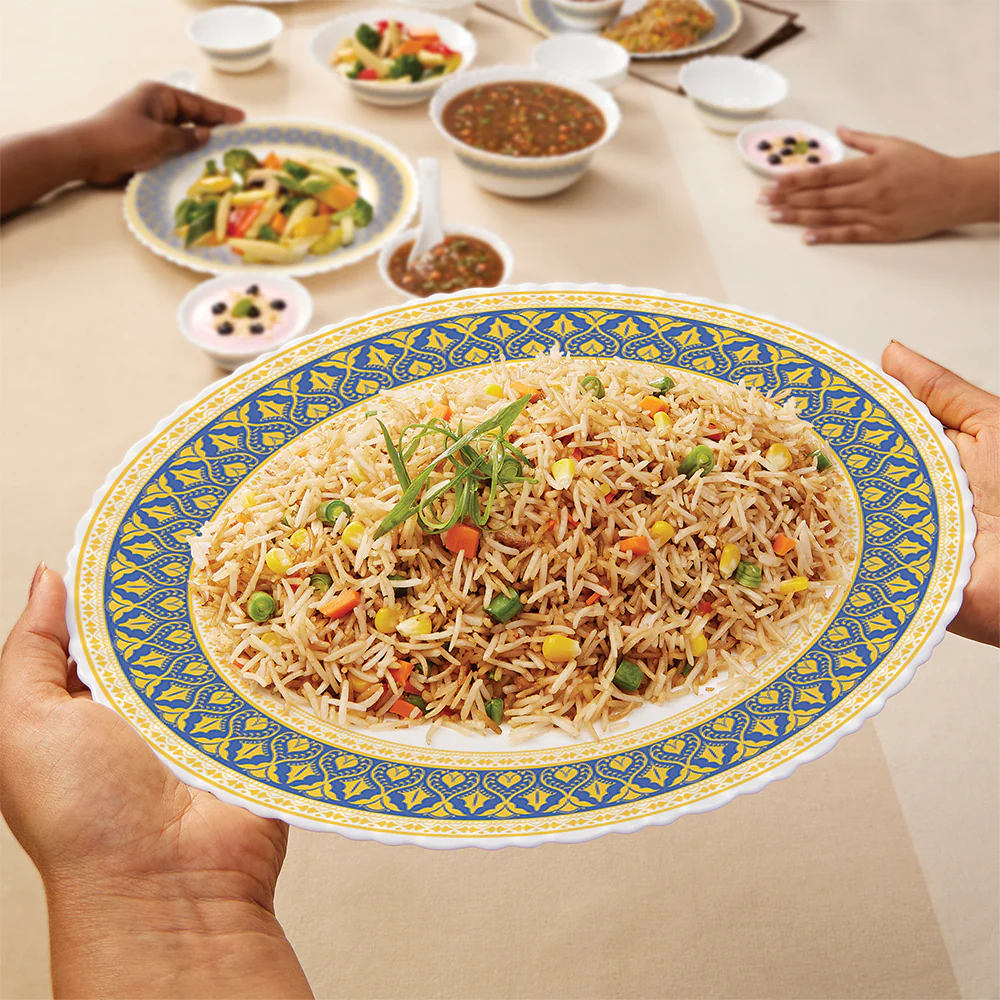 Larah by Borosil Regal Dinner Set, 21 pc