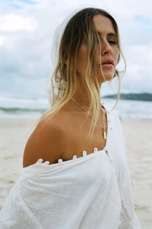 SAMPLE-Elsa Playsuit - White