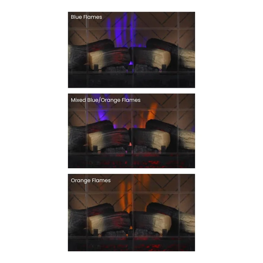 Country Living Navy Blue Infrared Electric Fireplace Stove Heater