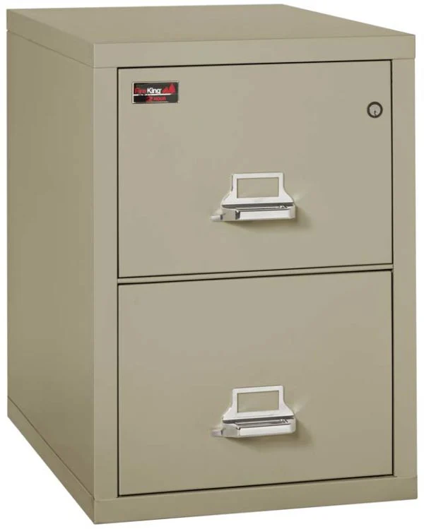 FireKing 2-1929-2 Two-Hour Two Drawer Vertical Letter Fire File Cabinet