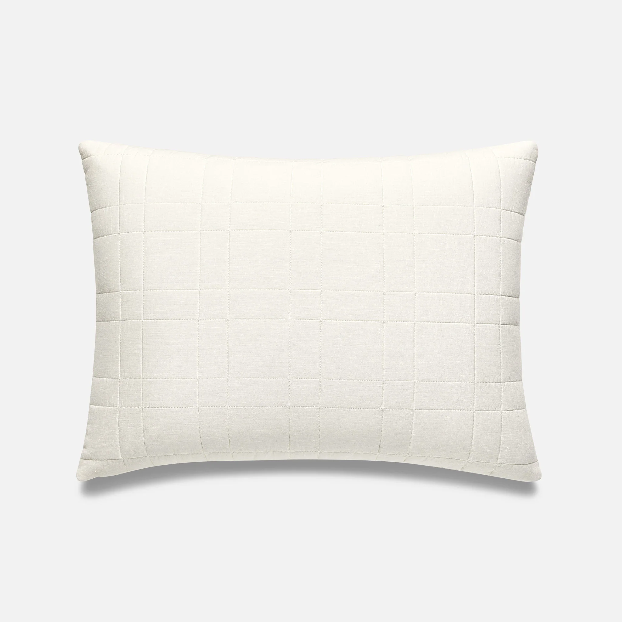 Washed European Linen Quilted Sham Set